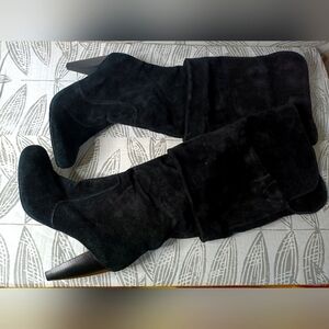 Steve Madden Dakotah Knee High Boots Black Round Toe Y2K Normcore Preppy Baddie